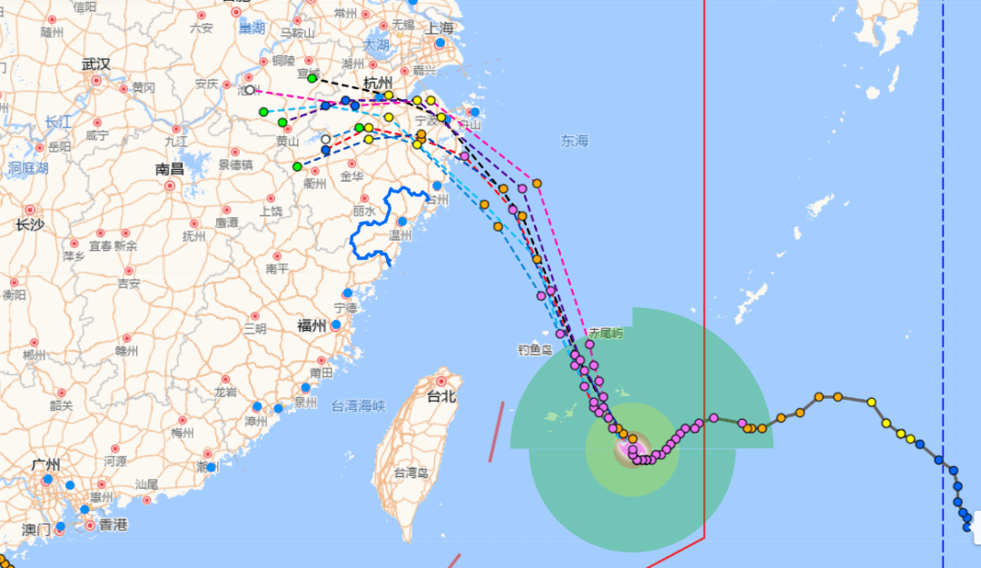 最新台风路径路径图